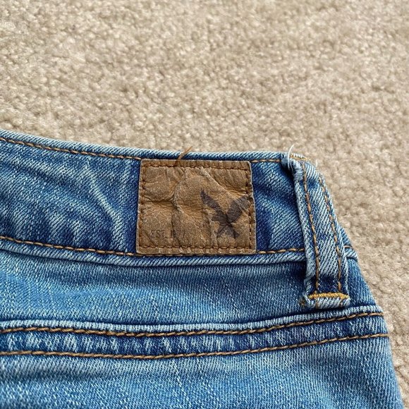 American Eagle 8 Long Jegging Super Stretch Denim Jeans Actual W 29.5 x I 31 1/4 - Picture 8 of 11